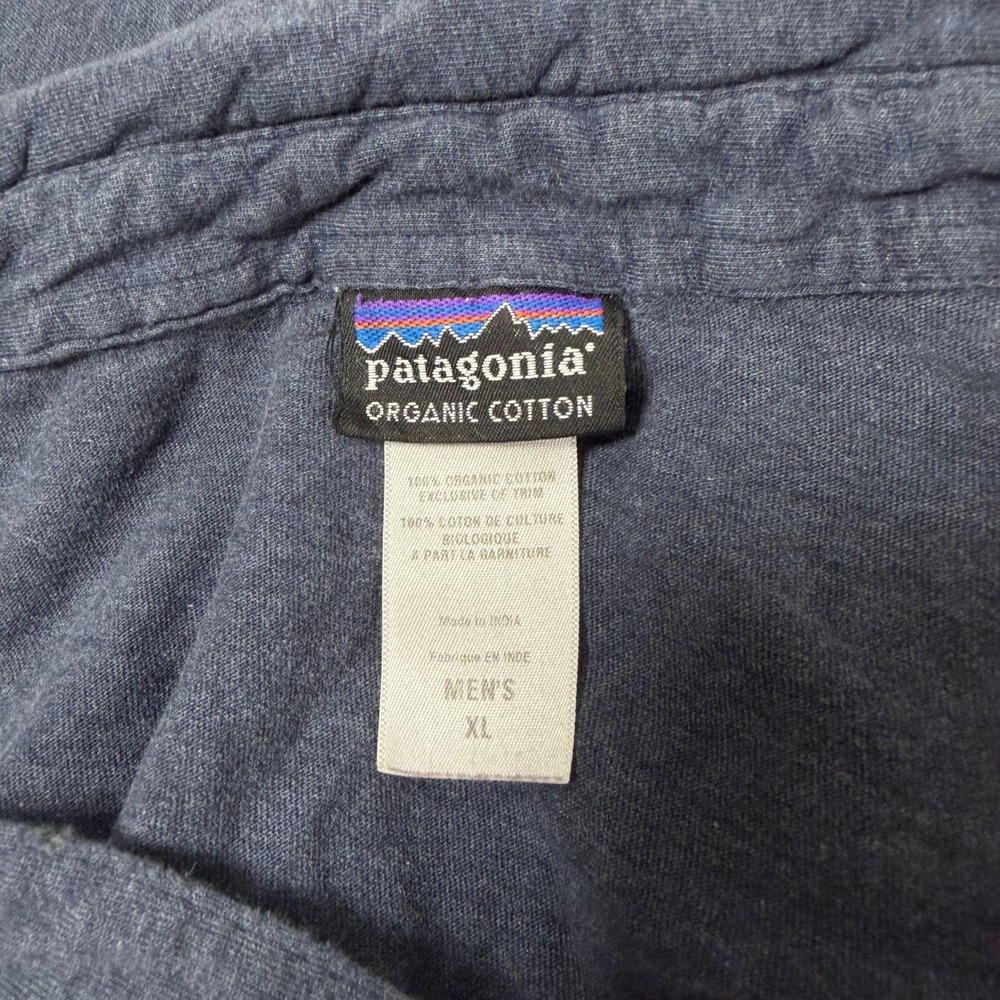 Patagonia Squeaky Clean Polo Sz XL Blue Heather Cotton Office Work Casual 52776 - Picture 2 of 7